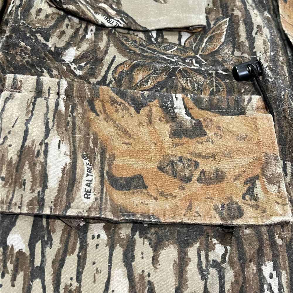 VTG 10X Gore Tex Rainwear Camo Hunt Real Tree Bark‎ Woodland Jacket XL-Tall USA- - Picture 5 of 12